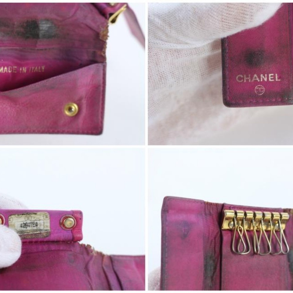 Chanel Damier Azur Multicles and Caviar Key Case - Picture 5 of 8